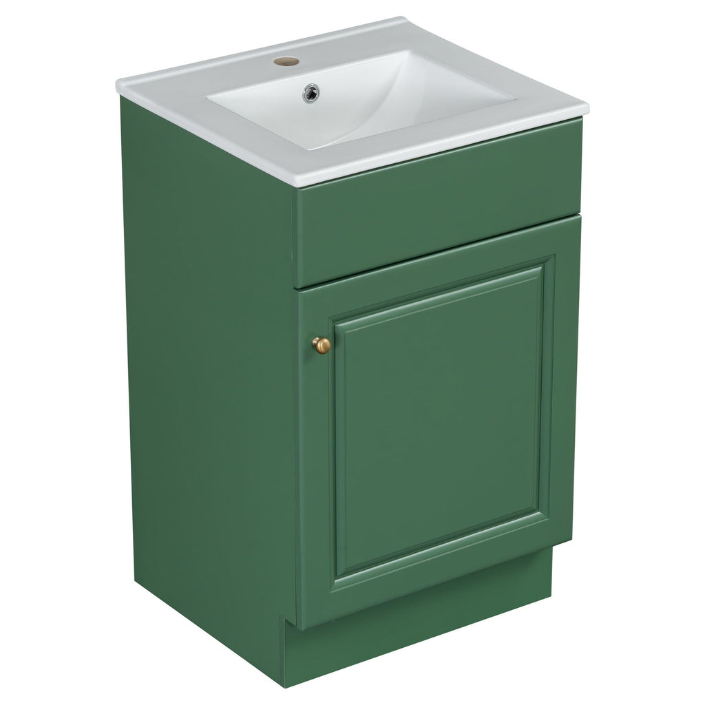Bathroom Vanity With Sink, Cabinet With Adjustable Shelf