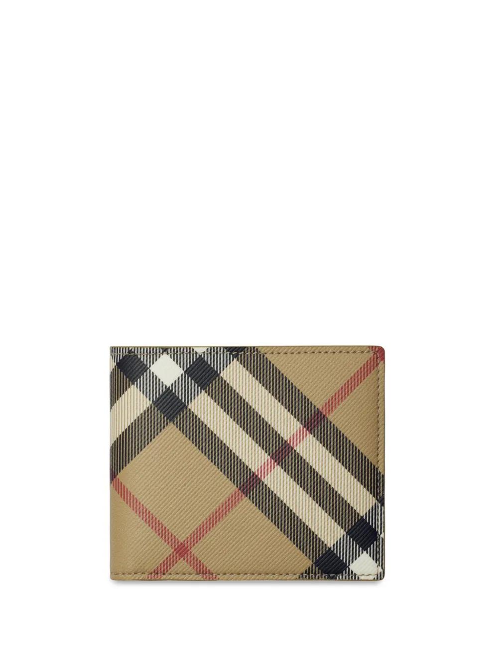 BURBERRY Check Bifold Wallet