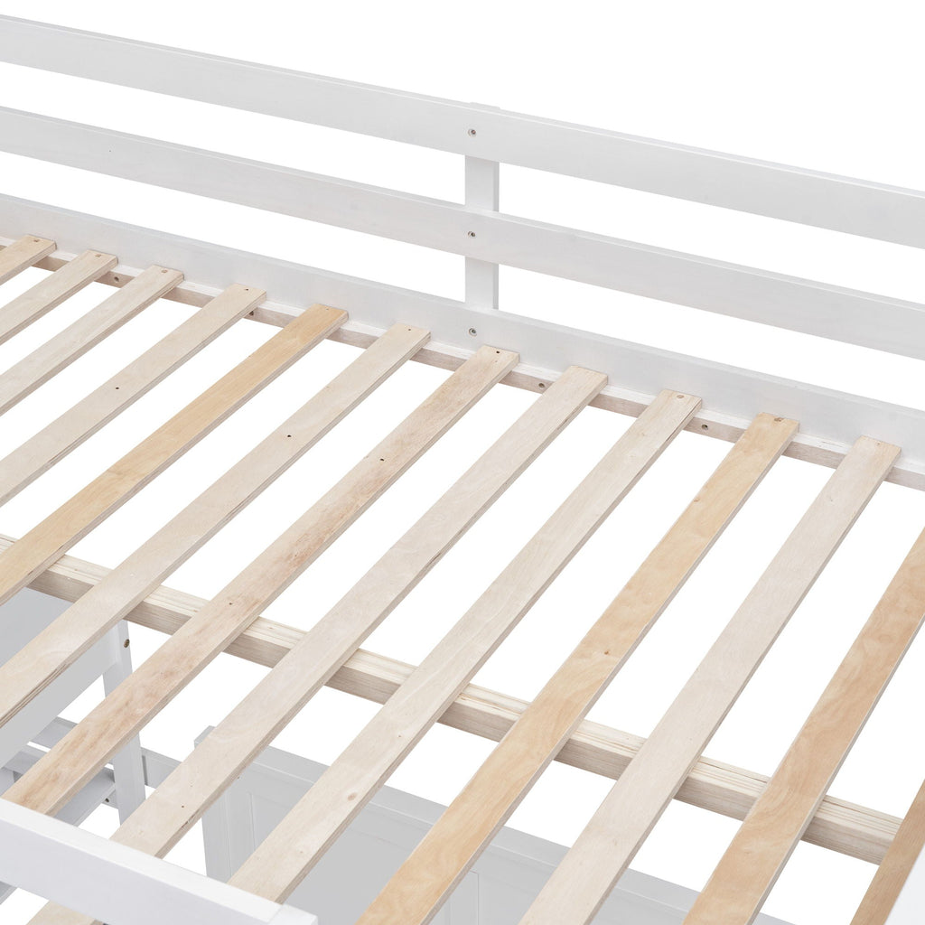 Full Over Full Bunk Bed With Desk