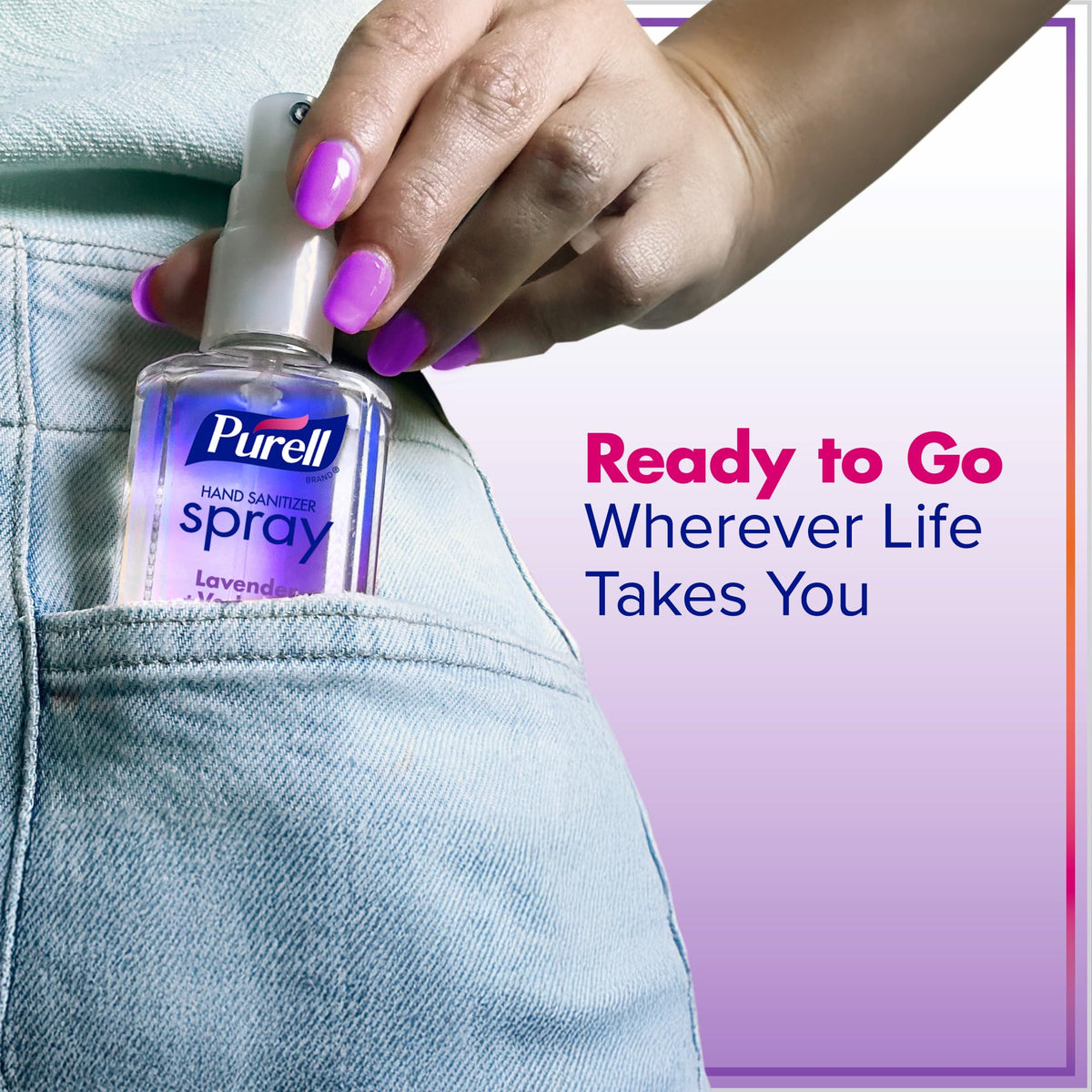 PURELL Hand Sanitizer Spray, Infused with Essential Oils, Scented Variety Pack, 2 fl oz Travel-Size Bottle (Pack of 6) - 2026-04-ECMP