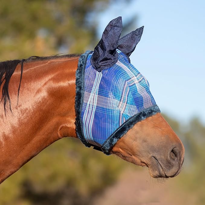 Kensington Signature Fly Mask w/Plush Fleece & Ears w/Forelock Hole Size