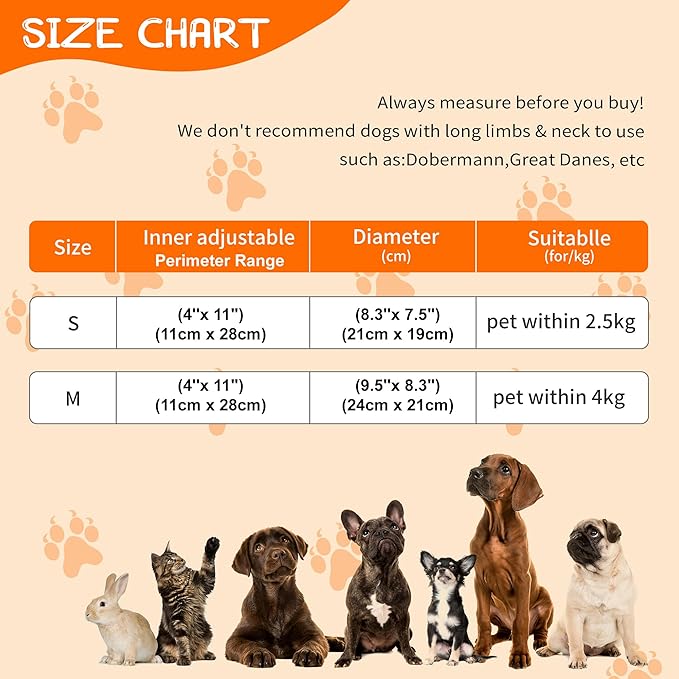 Adjustable Cat Collar Soft to Stop Licking After Surgery for Kitten, Alternative to Cone of Shame, Donut Cone for Cats, Pet Elizabethan Collar (Rabbit, Small)