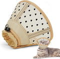 Supet Soft Air Mesh Cat Cone Collar Alternative, Adjustable Breathable, Lightweight Anti Scratch (M)