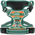 Timos No Pull Dog Harness,No Choke Front Clip Dog Reflective Harness,Adjustable Soft Padded Pet Vest with Easy Control Handle for Small Dogs,Wilderness,S