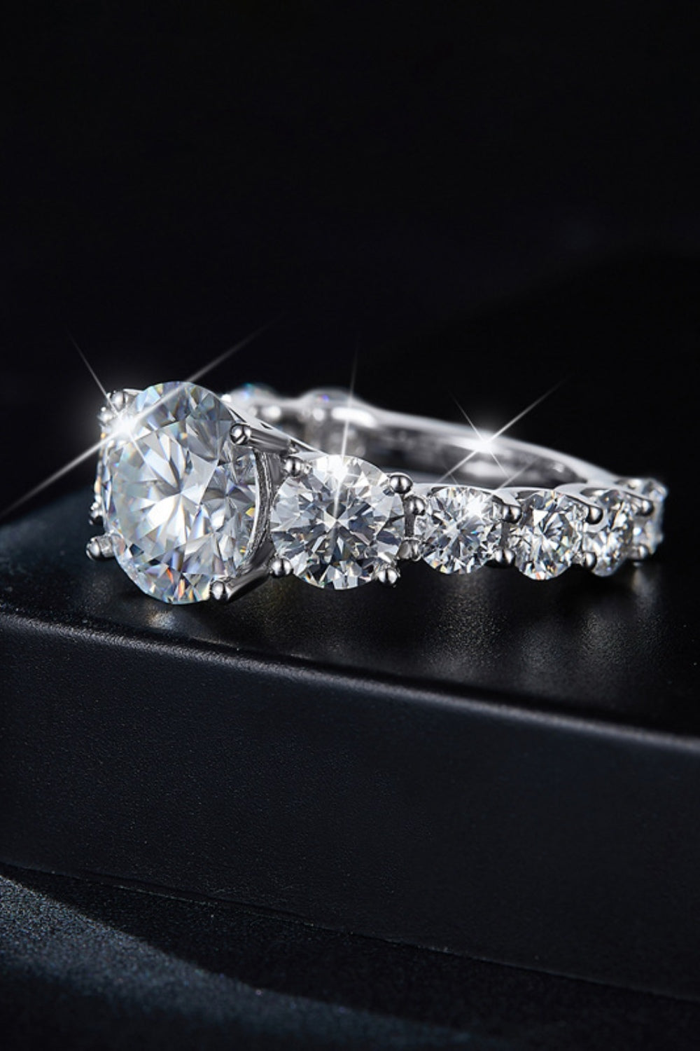 8 Carat Brilliant Round Cut Sparkala™ Pure Sterling Silver Ring