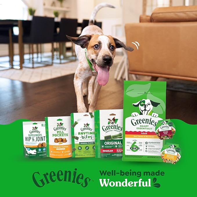 Greenies Smart Topper High Protein Wet Mix-in for Dogs, Beef, Peas & Carrots Recipe in Vitabroth Broth - Bone Broth + Vitamins E & B1, 10 Count