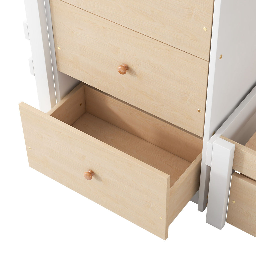 Loft Bunk Bed With Drawers And Ladder