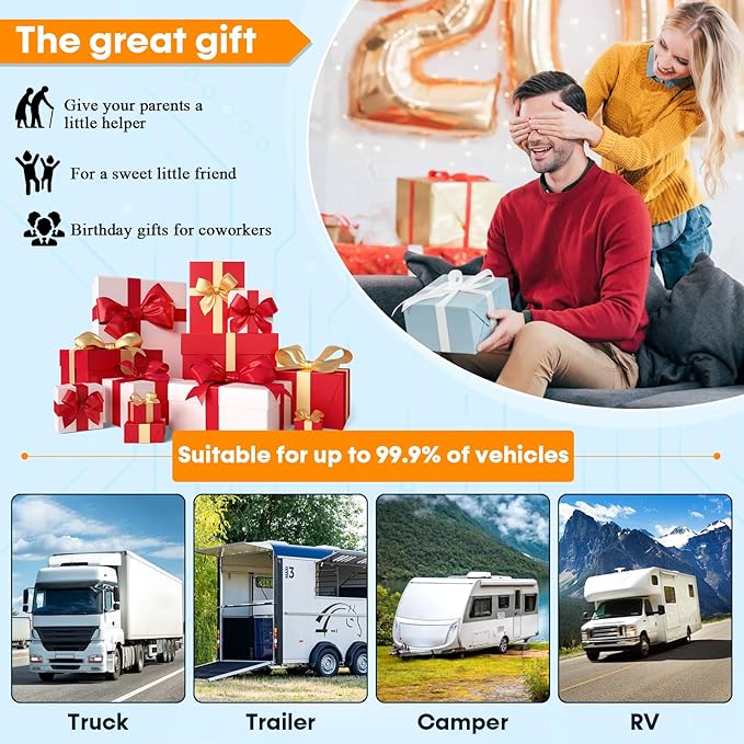 Magnetic Solar Wireless Backup Camera: 7" Portable 1 Min Easy Install Scratch-Proof No Delay Backup Camera for Truck Rechargeable HD 1080P for Trailer Small RV Camper Pemacom P15