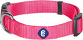 Blueberry Pet Essentials Medium Dog Collar in French Pink | Adjustable & Eco-Friendly Durable Nylon Strap | Classic Collar for Medium Dogs, Boy & Girl Pets