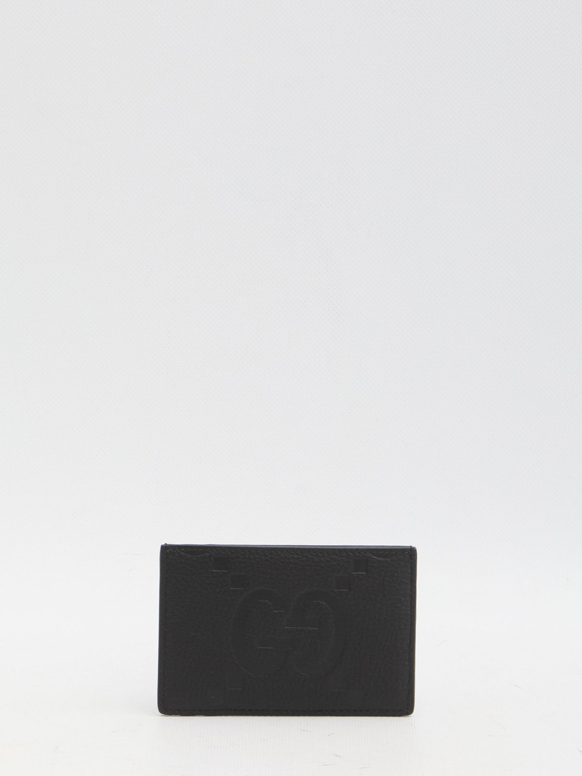 GUCCI Maxi GG Leather Card Holder - 12x8cm