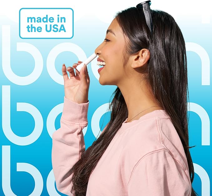 BoomBoom Nasal Stick | Vapor Flow Technology | Cool Refreshing Sensation | Natural Mood Boost | Simple Ingredients | Essential Oils + Menthol Inhaler (Mint)