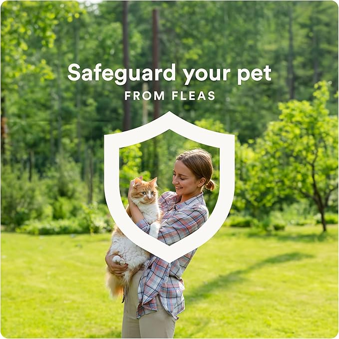 Plus Flea Prevention for Cats, Cat and Kitten Treatment & Control, Small and Large, Fast Acting Waterproof Topical Drops, 2 Month Supply