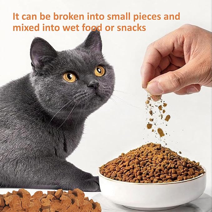 Cat Calming Treats - 100 Count Salmon Chews with Organic Chamomile & Ginger, Stress Relief Supplement for Separation Anxiety, Vet Visits & Thunderstorms (Salmon)