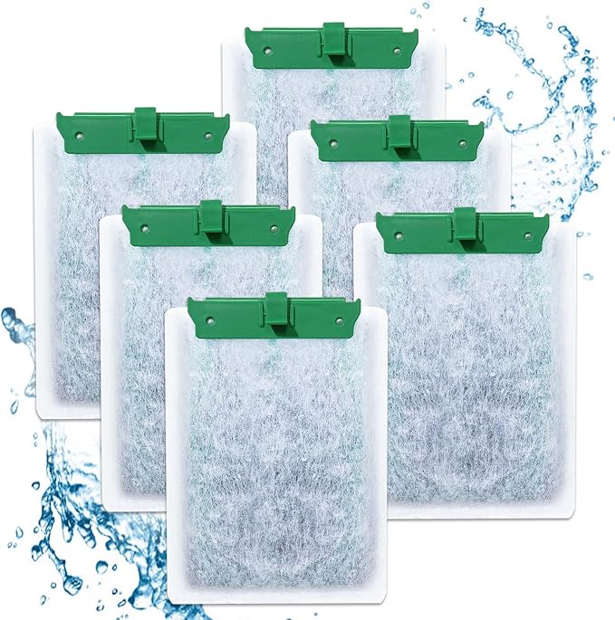 Medium Filter Cartridges Compatible with Tetra Whisper Bio-Bag Filter Cartridges Medium for Aquariums 10i IQ10 PF10, Fish Tank Filter Cartridges Power Filter Replacement for Tetra Filter, 6 PCS