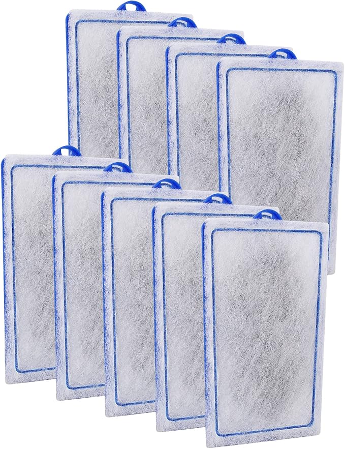 9 Count Assembled Medium Filter Cartridges Compatible with Tetra Whisper Bio-Bag Filters 10i PF10 Reptofilter 90 GPH Medium Replacement Filter Cartridges for Whisper Filter & Aquariums