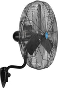 Continental Dynamics CD Premium 30" Oscillating Wall Mount Fan, TEFC Motor, 11,500 CFM, 1/2 HP