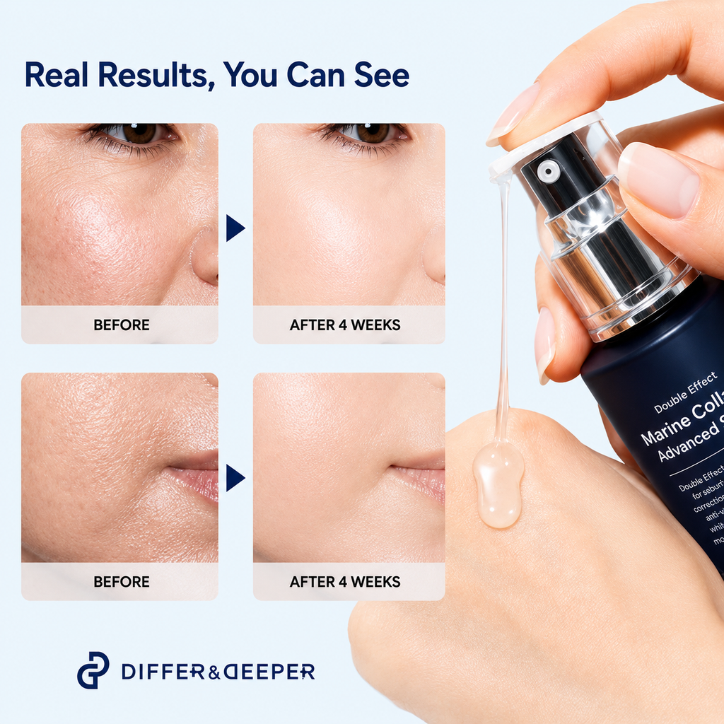 DIFFER&DEEPER Double Effect Marine Collagen Advanced Serum (50ml)