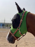 Horse Fly Mask Super Comfort Horse Fly Mask Elasticity Fly Mask with Ears We Only Make Products That Horses Like… (Hunter Green, M)