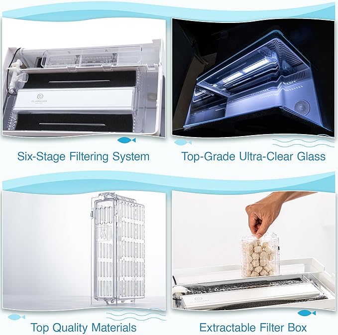 Harmony Aquatic Tank by Clairnara - Harmony Legend - iF Design Award Winning 10 Gallon All-in-One Aquarium