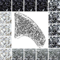 zetpo 80 pcs Cat Claw Covers | Cat Nail Caps | with Adhesives and Applicators (XS, Black, Silver, Silver Glitter, White)