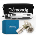 Diamondg Cordless Dog Nail Grinder with Quiet Sound & LED Tip for Large & Small Dogs, 4hrs. Runtime, 2 Bits Included, White