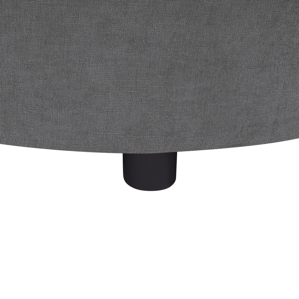 Modern L-Shaped Sectional Sofa With Curved Chaise, USB Ports, And Side Storage Pockets