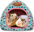 BWOGUE Guinea Pig House Bed Cozy Hamster Cave Large Hideout for Dwarf Rabbits Hedgehog Bearded Dragon Winter Nest Hamster Cage Accessories