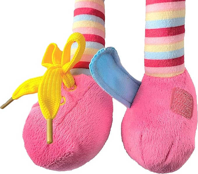 Sugar Snap Plush Learn to Dress Doll for Toddlers - 15" - for 2 Year Old Girl - Montessori