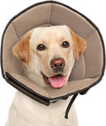Dog Cone Collar XL, Soft Cones for Large Medium Small Dogs,Adjustable Dog Cone Alternative to Stop Licking, Comfy Elizabethan Collar for After Surgery Wound Healing & Hot Spots Brown