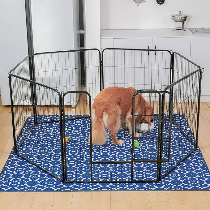 LOOBANI Washable Pee Pads for Dogs: 65"x 48" Extra Large Reusable Puppy Pads,1 Pack Absorbent Whelping Pad Leakproof Dog Playpen Mat, Waterproof Non-Slip Dog Training Pads for Floor, Crate, Potty