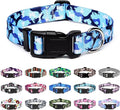 Mercano Adjustable Dog Collar - Special Design Patterns, Soft Nylon Comfortable Durable Pet Collar for Small Medium Large Dogs (XS, Dog Camouflage Blue)