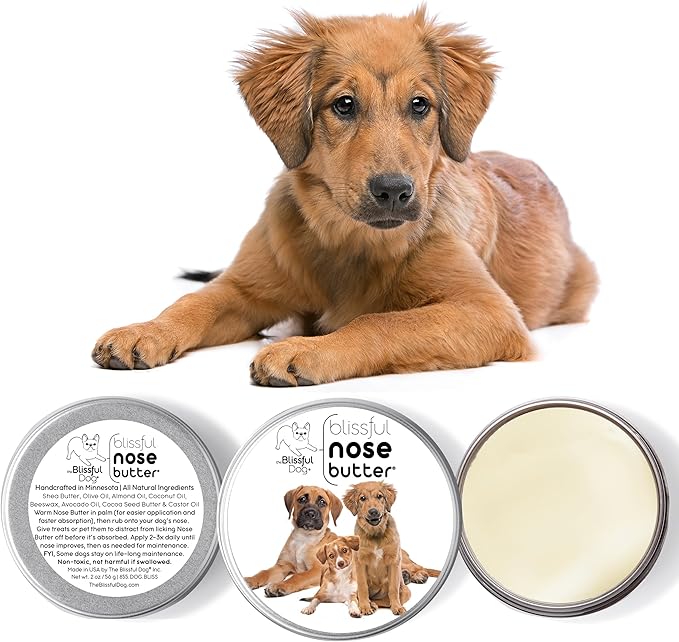 3 Cute Puppies Unscented Nose Butter - Dog Nose Butter, 1 Ounce