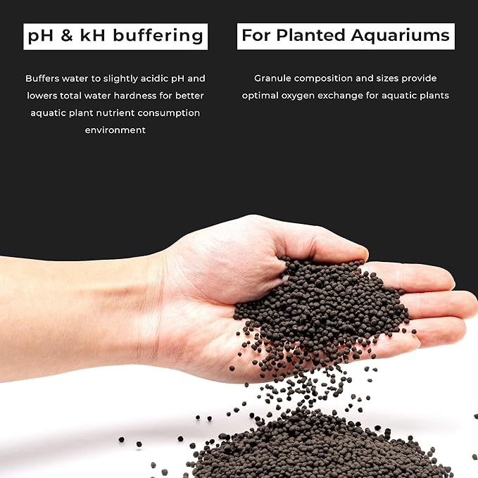 Ultum Nature Systems Controsoil - Freshwater Aqua Soil Substrate for Fish, Shrimp, Live Plant Propagation and Aquascaping - 6.8pH Low Ammonia, Volcanic Ash - Black, Fine (10 Liter | 20LB)