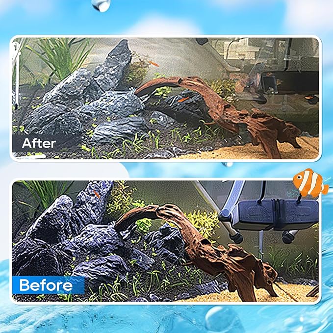 20PCS Aquarium Filter Media Bags for Aquarium with Zipper, Fine Mesh Bag Reusable Strong Polyester for Activated Carbon, Bio Filter Balls, Ceramic Rings, Filter Stones 7.8" x 5.9"