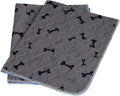 Washable Dog Pee Pads with Free Grooming Gloves,Non Slip Dog Mats with Great Urine Absorption,Reusable Puppy Pee Pads for Whelping,Potty,Training,Playpen