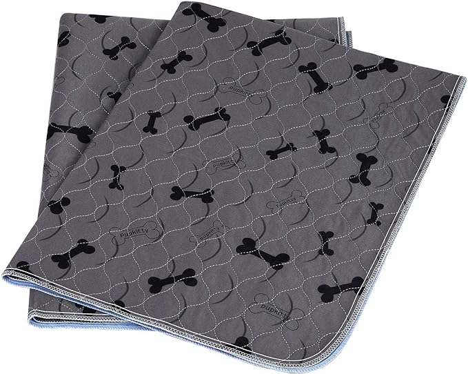 Washable Dog Pee Pads with Free Grooming Gloves,Non Slip Dog Mats with Great Urine Absorption,Reusable Puppy Pee Pads for Whelping,Potty,Training,Playpen