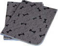 Washable Dog Pee Pads with Free Grooming Gloves,Non Slip Dog Mats with Great Urine Absorption,Reusable Puppy Pee Pads for Whelping,Potty,Training,Playpen