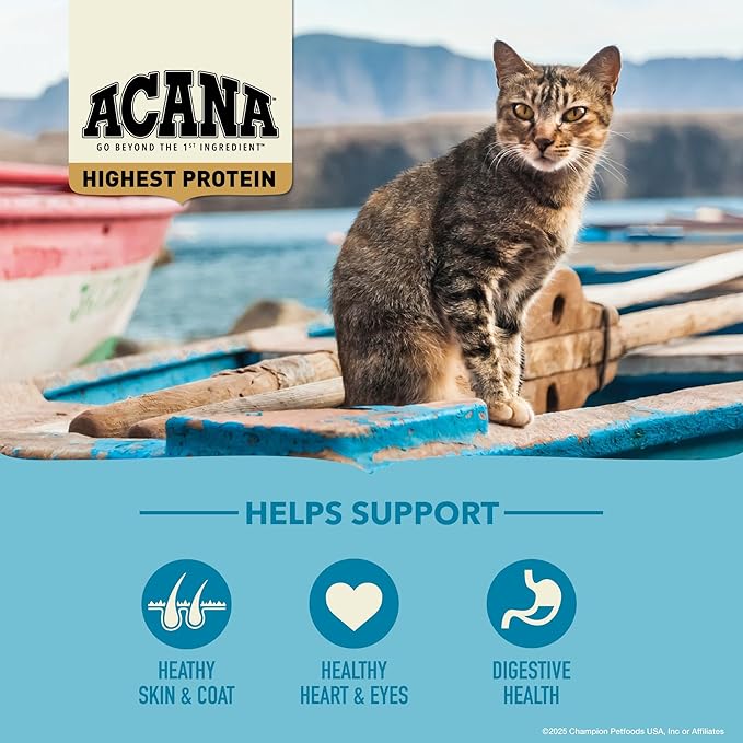 ACANA Grain-free Dry Cat Food Wild Atlantic Saltwater Fish with Freeze-Dried Liver 4lb Bag