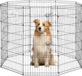48 Tall Dog Playpen Crate Fence Pet Play Pen Exercise Cage -8 Pane
