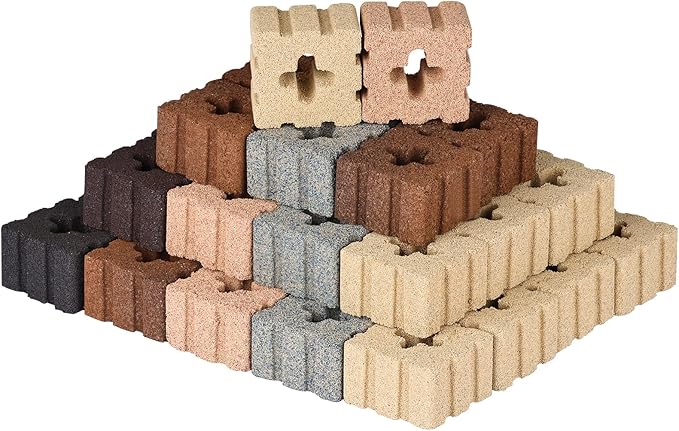 RealPlus Aquarium Filter Media 40pcs Bio Ceramic Brick for Marine and Freshwater Aquarium Canister Filter Pond Fish Tank (1.8" x 1.8" x 1.1")
