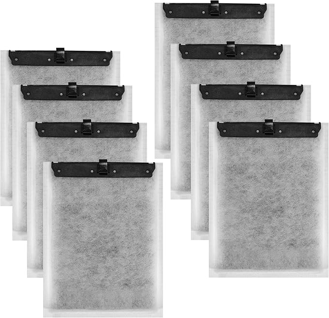 Nebulist 8 Pack Large Aquarium Filter Cartridges Compatible with Tetra Whisper Filters IQ 20/30/45/60, Whisper 20i/40i, Whisper PF20/30/40/60
