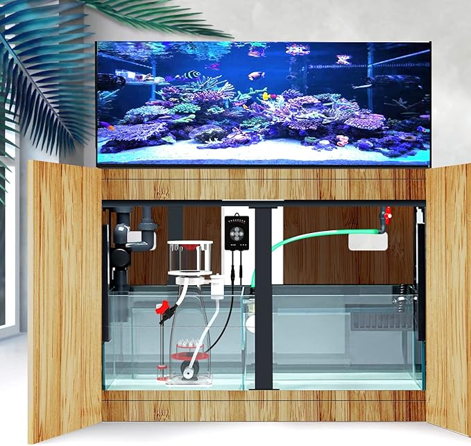 MagTool Aquarium in-Sump DC Protein Skimmer, with Controllable DC Pinwheel Pump for Up to 135-185Gal Reef Tank (N170 Plus)