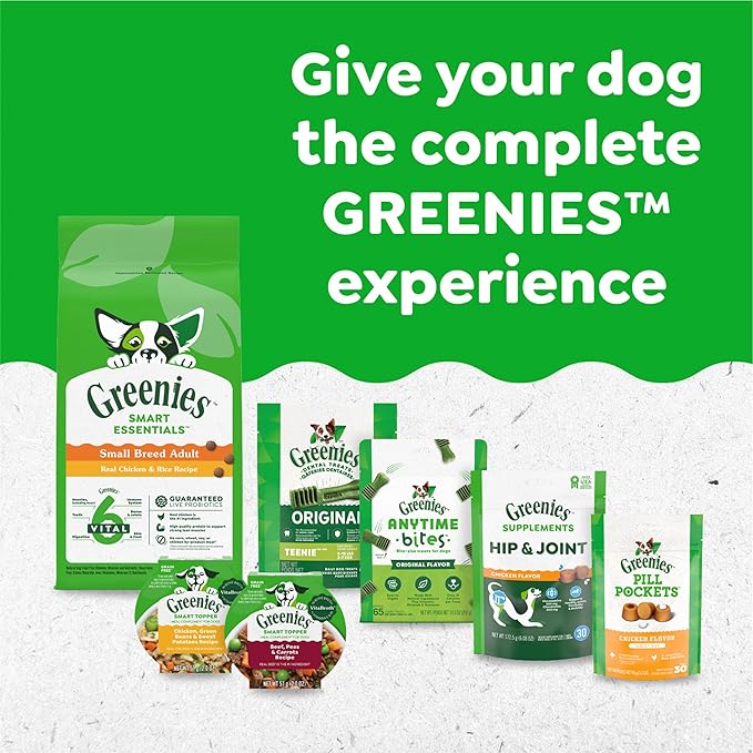 Greenies Original Regular Dental Dog Treats, 27 oz. Pack (27 Treats)