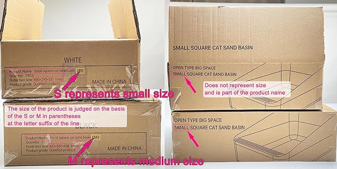 Sfozstra Open Top Litter Box: Grey Medium Removable Liner - Secure and Odor Control - Durable High Side Sifting Litter Box for Small Cats