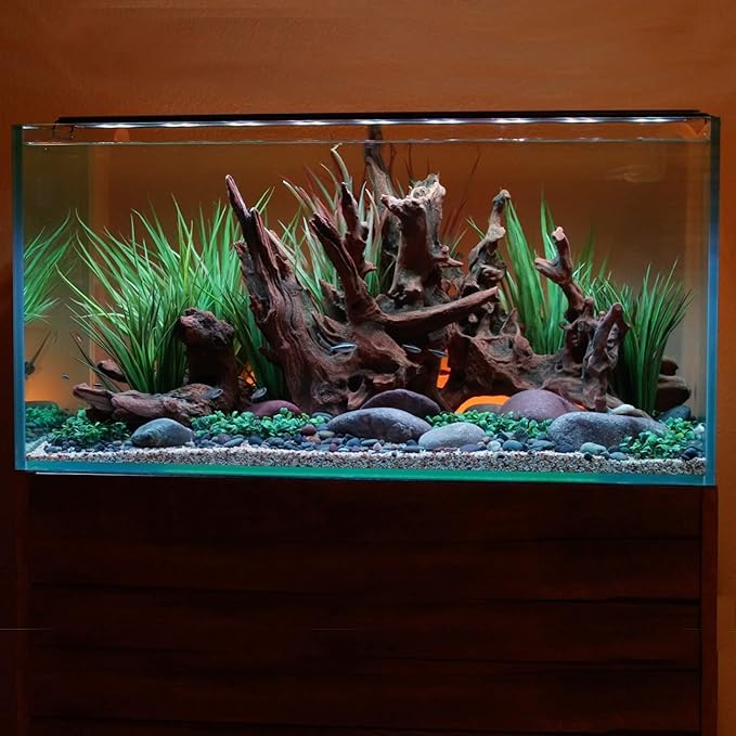Current USA 24-36" Inch Satellite Freshwater LED Plus Full Spectrum RGB+W Light for Aquariums | Wireless 24 Hour Remote Control Fish Tank Lighting (4506)