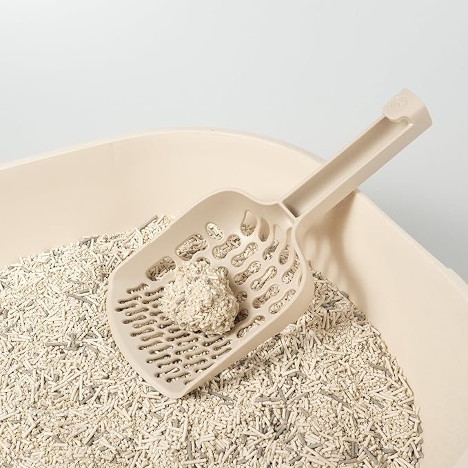 Lady N - Infinity Cat Litter Scoop: Easy Sifting with 8-Shaped Hole Design for Tofu Cat Litter and Clay Litter, Durable ABS Plastic Litter Scoop