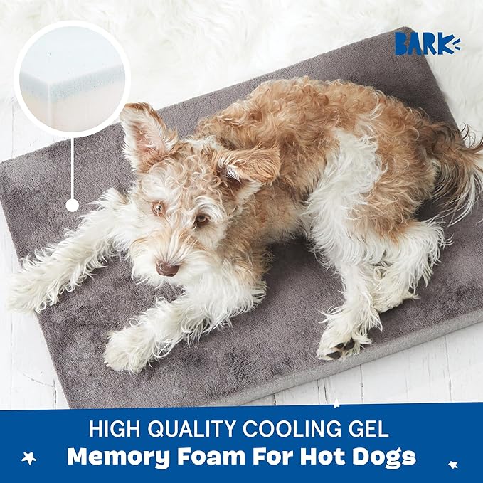 Barkbox Orthopedic Dog Bed with Memory Foam, Premium Comfort for Dogs and Puppies, Dog Bed for Joint Relief and Restful Sleep, Durable and Easy to Clean - Grey, Small