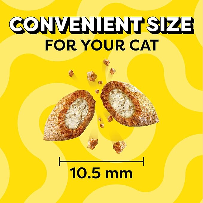 Temptations Classic Crunchy and Soft Cat Treats Tempting Tuna Flavor, 6.3 oz. Pouch (Pack of 10)