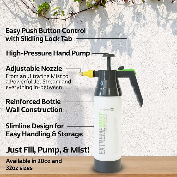 EXTREMEMIST High-Performance Bird Sprayer | Ultrafine Avian Pump Mister | Handheld Pet Bird Bath Mister | Adjustable Nozzle | Bird Cage Cleaner | Perfect for Macaws, Cockatiels, Parrots & More - 20oz