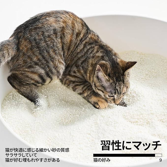 pidan Cassava Cat Litter clumping,Odor Control,Plant-Based Natural Ingredients,Ultra Absorbent and Fast Drying,Low,Dust,Scented (5.3lb×4bags)